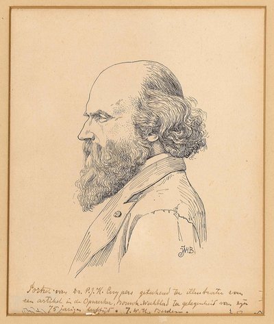 Portrait of Pierre Cuypers by J.W.H. Berden
